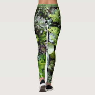 Sukkulente Botanische Leggings Frauen Joggen Yoga