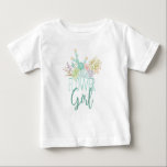 Sukkulente Bouquet | Blütenmäulenoberseite Baby T-shirt<br><div class="desc">Von Honey & Birch Studios</div>