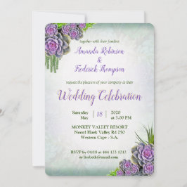 Sukkulente Bouquet-Hues aus Meeresschaum & Laven W Einladung