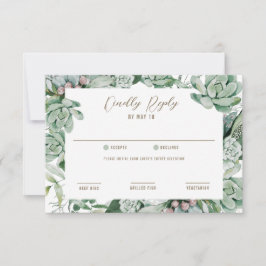 Sukkulente Garden Wedding UAWG RSVP Karte