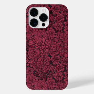 Sukkulente in Viva Magenta - Farbe des Jahres 2023 iPhone 14 Pro Max Hülle