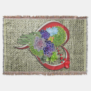 Sukkulente Pflanze im Herzen Decke