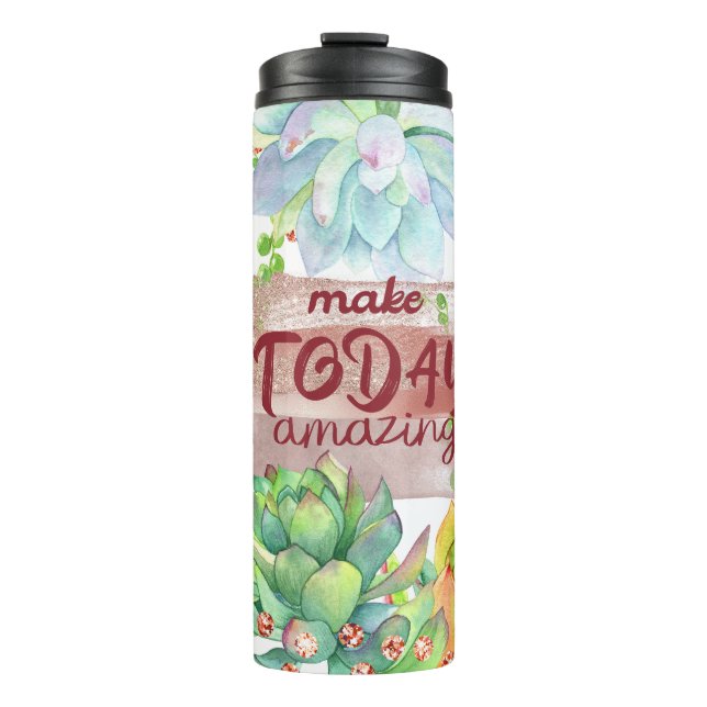 Sukkulente Pflanze inspirierend machen heute Phant Thermosbecher (Vorderseite)