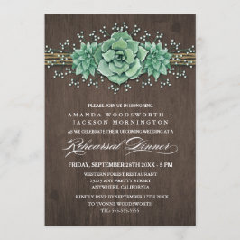 Sukkulente Probe Einladung