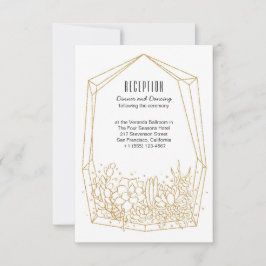 Sukkulente Terrarium Hochzeitskarte Einladung