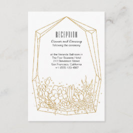 Sukkulente Terrarium Hochzeitskarte Einladung