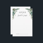 Sukkulente Vegetation | Hochzeitsratgeber Hinweiskarte<br><div class="desc">Diese üppige Vegetation | Hochzeitsratenkarte ist perfekt für Ihre boho Salbei tropischen Blumen Hochzeit. Das Design besticht durch moderne Aquarellbilder, darunter hellgrüne Eukalyptus, zarter Farn und klassische Sukkulentypen, die dem Design ein schlichtes, elegantes und geheimes Gartengefühl verleihen, das sich perfekt für jede Frühjahr-, Herbst- oder Winterhochzeit eignet! Bitte kontaktieren Sie...</div>