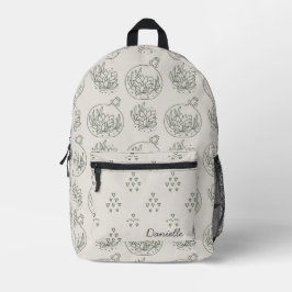 Sukkulente Wüste Personalisiert Bedruckter Rucksack