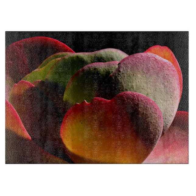 Sukkulente Wüste-Pflanze Schneidebrett (Vorderseite)