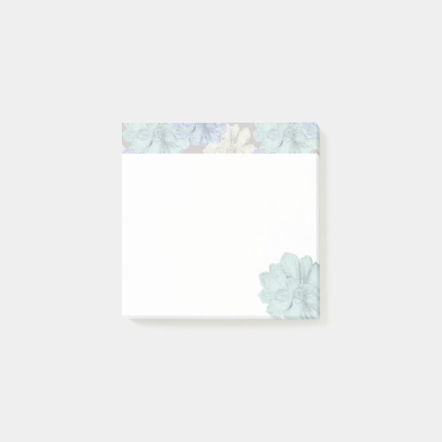 Sukkulenten-Kunstmuster  Post-it Klebezettel (Vorderseite)