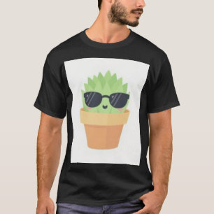 Sukkulenten-Pflanzen-Eltern Kawaii-Design Innen Ga T-Shirt