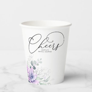 Sukkulenten Silbernes Grün Blätter Elegant Modern Pappbecher