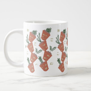 Sukkulenten- und Farn-Terrakotta-Töpfe Grünpflanze Jumbo-Tasse