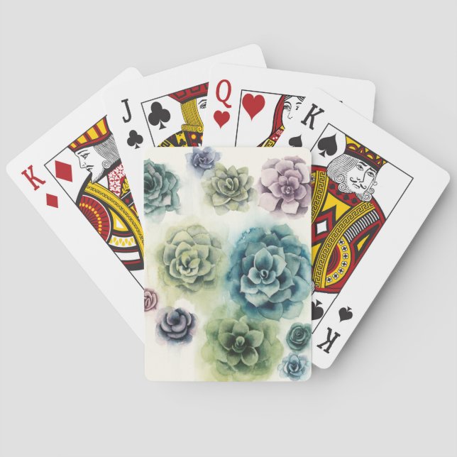 Sukkulentencluster Spielkarten (Rückseite)