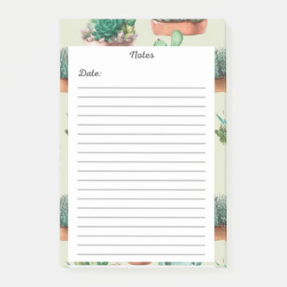 Sukkulenter Garten Notepad 🌵 💚 Post-It-Notizen Post-it Klebezettel