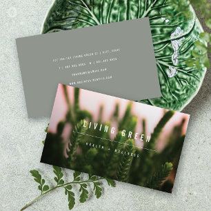 Sukkulturen Gras Minimalistisches Foto Wellness-Ce Visitenkarte