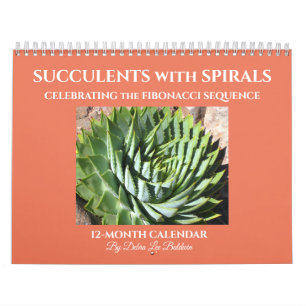 Sukkulturen mit Fibonacci-Spiralen Kalender
