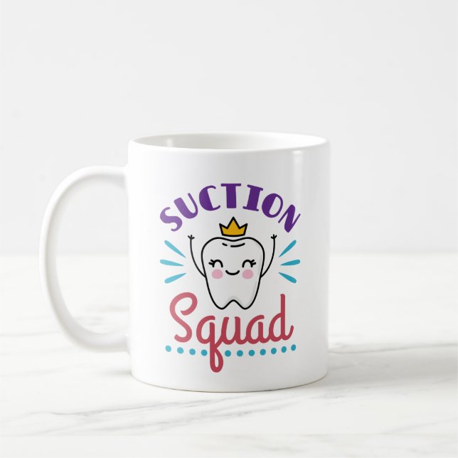 Suktionsplatz Zahnmediziner-Hygieneservice Kaffeetasse (Links)