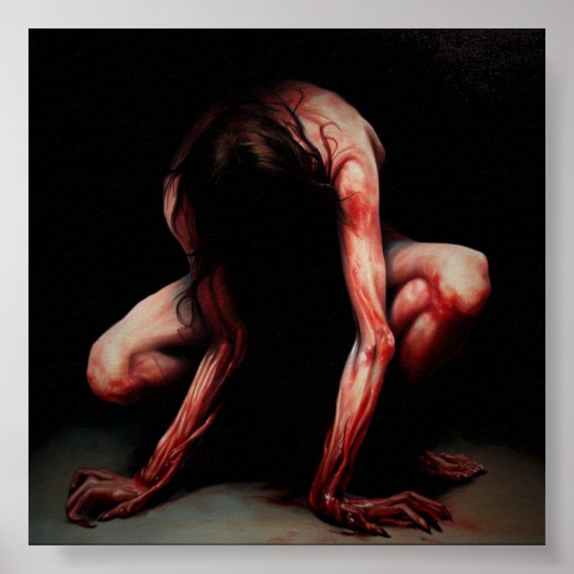 Sukubus in Not | Matt Paper Print Poster (Vorne)