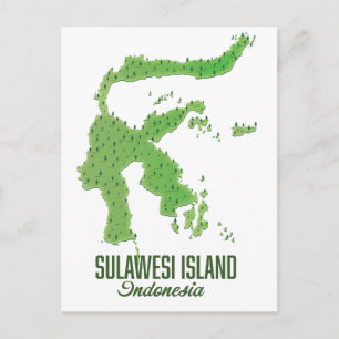 Sulawesi Insel Indonesien Karte