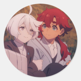 suleMio | Suletta Merkur und Miorine Rembran Runder Aufkleber