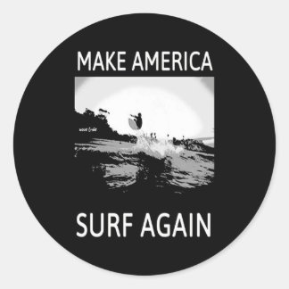 Sulfing Lover| Amerikas Surfen wieder Runder Aufkleber