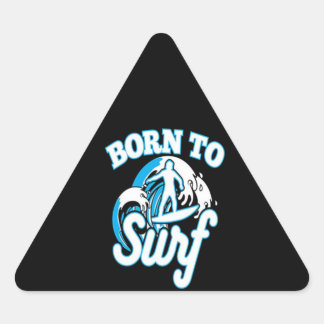 Sulfing Lover | Vater Sulfing Geboren zum Surfen Dreieckiger Aufkleber