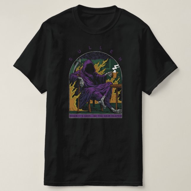 Sullen Grim Sensenmann T-Shirt (Design vorne)