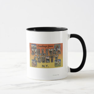 Sullivan Landkreis, New York - Große Briefszenen Tasse