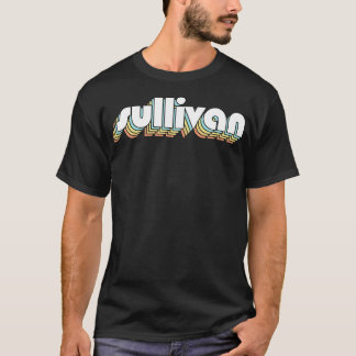 Sullivan Retro Rainbow Typografie Faded Style T-Shirt