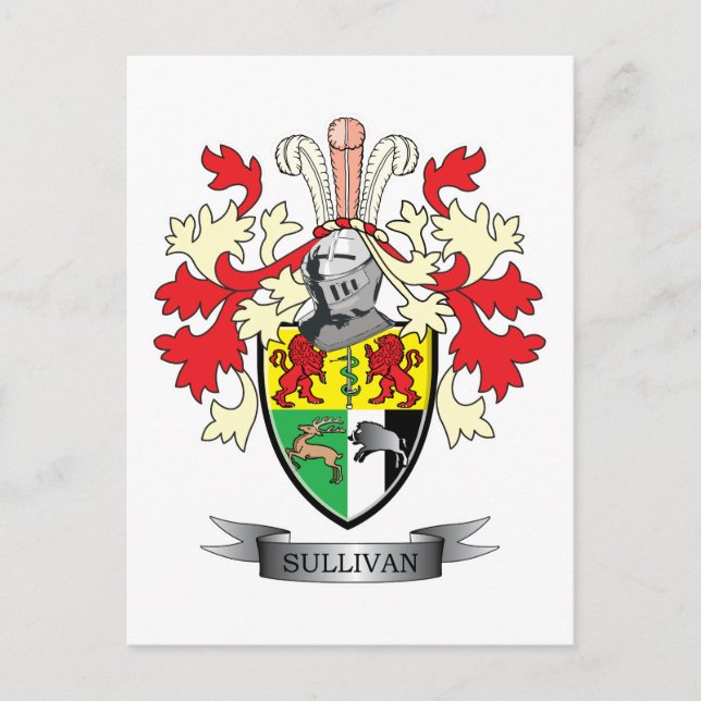 Sullivan-Wappen Postkarte (Vorderseite)