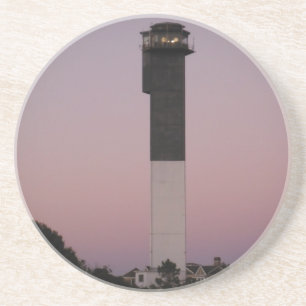 Sullivans Insel-Leuchtturm am Sonnenuntergang Untersetzer