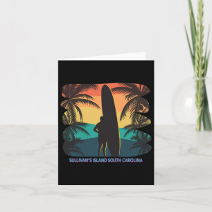 Sullivan's Island South Carolina Sc Palme Surf Karte