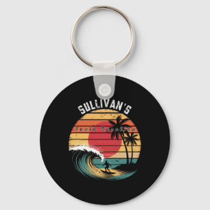 Sullivan's South Carolina Beach-Surfen Schlüsselanhänger