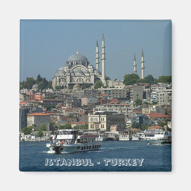Sultan Ahmed, Istanbul, Türkei (Kühlschrankmagnet) Magnet (Vorne)
