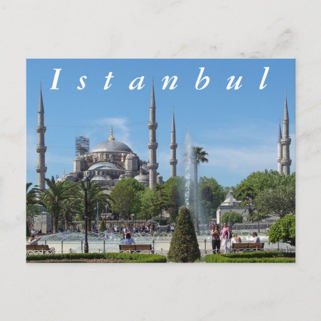Sultan Ahmed Mosque. Postkarte (Vorderseite)