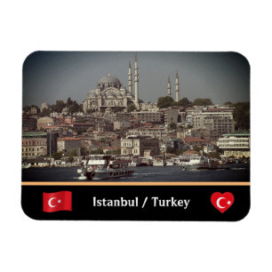 Sultan Ahmed, Panorama von Istanbul, Türkei Magnet