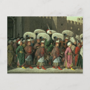 Sultan Mahmud II in Procession, 1809 Postkarte