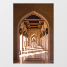 Sultan Qaboos Grand Moschee in Muscat, Oman Fensteraufkleber
