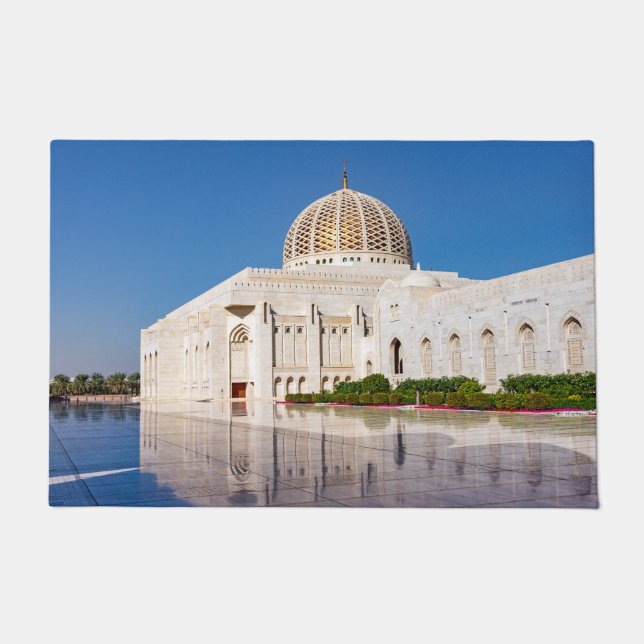 Sultan Qaboos Grand Moschee in Muscat, Oman Fußmatte (Vorderseite)