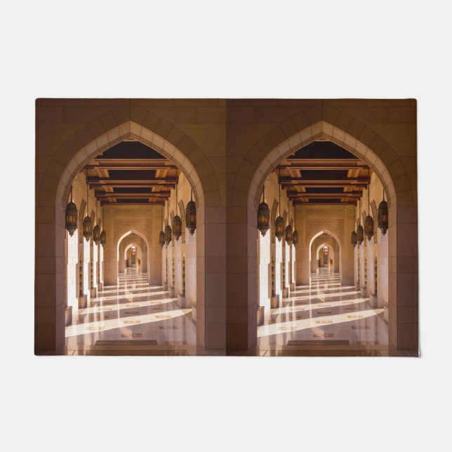 Sultan Qaboos Grand Moschee in Muscat, Oman Fußmatte (Vorderseite)