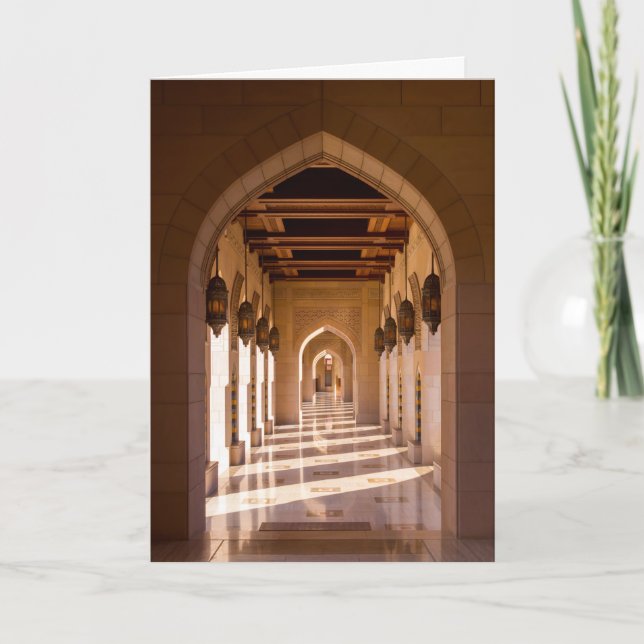Sultan Qaboos Grand Moschee in Muscat, Oman Karte (Vorderseite)