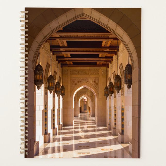Sultan Qaboos Grand Moschee in Muscat, Oman Planer (Vorderseite)