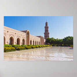 Sultan Qaboos Grand Moschee in Muscat, Oman Poster