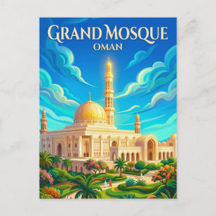 Sultan-Qabus-Moschee Oman Postkarte