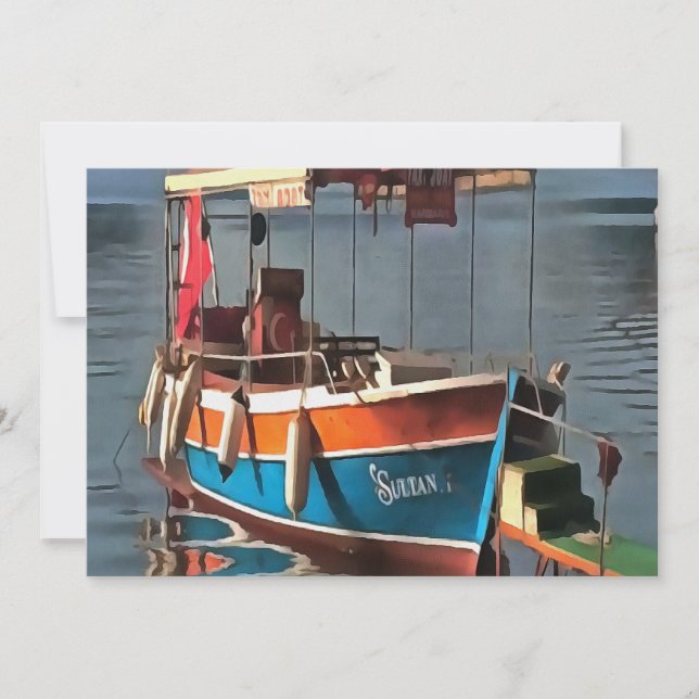 Sultan Taxi Boot Marmaris Schöne Kunst (Vorderseite)