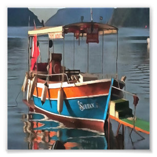 Sultan Taxi Boot Marmaris Schöne Kunst Fotodruck