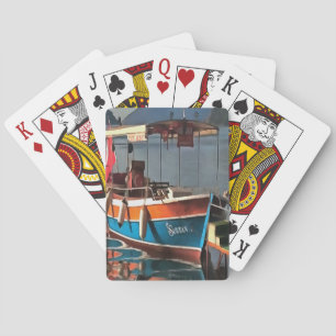 Sultan Taxi Boot Marmaris Schöne Kunst Spielkarten