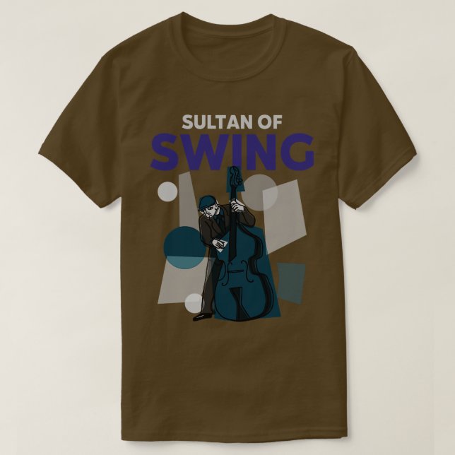 Sultan von Swing Upright Double Bass Player T-Shirt (Design vorne)