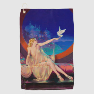 Sultana, das arabische Sultanat's Concubine 1925 Golfhandtuch